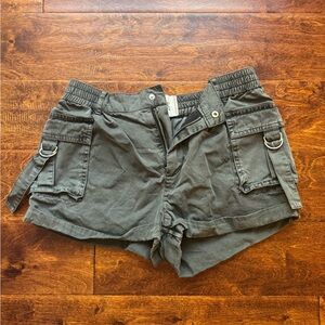 Grey Cargo Shorts